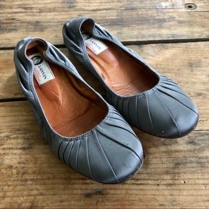 Lanvin Gray Flats